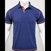 European and American Men’s Summer T-shirt Short Sleeve Polo Shirt Color Block Collared Button Top