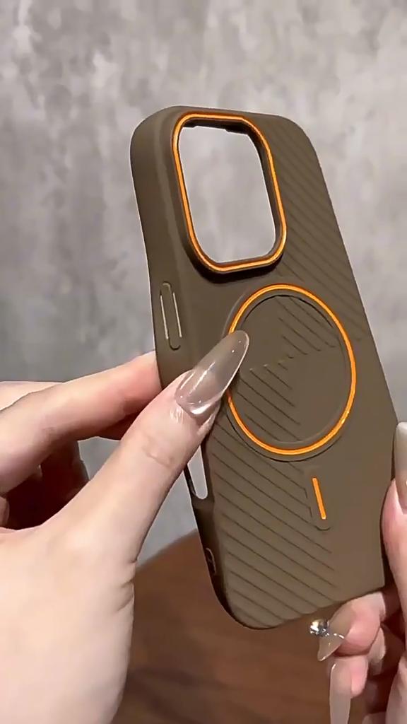Ultrathin Hit Color Magnetic Phone Case for iPhone 17 16 15 14 Plus 13 12 11 16 Pro Max MagSafe Wireless Charging Matte Soft Cover