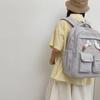 Einfarbiger Rucksack Große Kapazität Leichtgewicht Junior Senior High School Schüler Schultasche