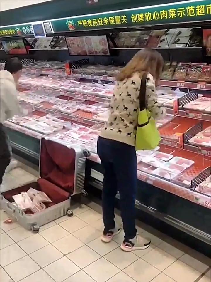 Foldable Portable Shopping Trolley with Wheels Waterproof Carry Bag for Supermarket Grocery Shopping Outdoor Market Lightweight Cart