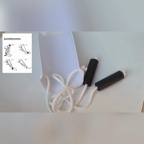 Pomocné zariadenie na nosenie ponožiek s penovými držadlami, Ponožkový pomocník na pančuchy pre staršie ženy, mužov