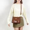 Borsa a Spalla Vintage da Donna in PU Grande Capacità Borsa a Tracolla Piccola Quadrata