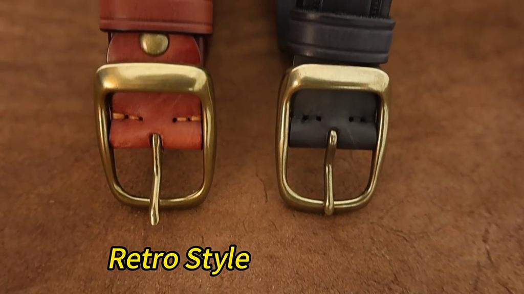 Retro Frosted Embossed Leather Belt for Men Genuine Leather Pin Buckle Top Layer Cowhide Fashionable Korean Style Trendy Belt