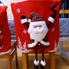 Christmas Chair Cover Snowman Santa Claus Elk Deer Chair Cover Christmas Table Decoration Dining Chair Cover Xmas Party Supplies