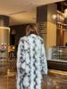 Winter New Fashion Imitation Fox Fur Coat Women's Extended Thickened Loose Environmentally Friendly Fur Coat