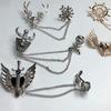 Chain Brooch Men's Suit Accessories Personalized Fashion Pin Fixed Clothes Vintage British Button Pin Metal Jewelry