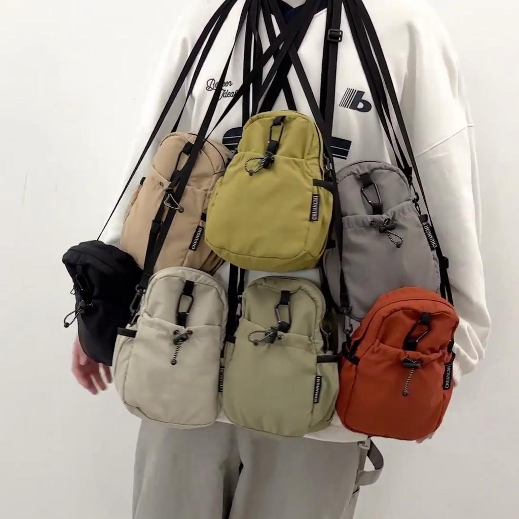 Vertical Mobile Phone Bag Men's Mini Crossbody Bag Student Sports Shoulder Bag