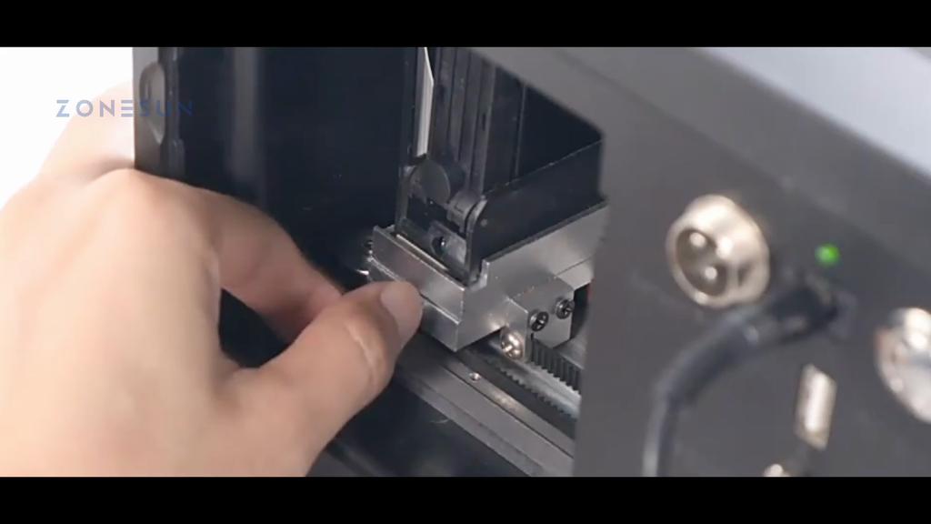 ZONESUN ZS-TIP127 Digital 12.7mm QR Barcode Logo Printer Tabletop Inkjet Date Coding Machine Portable Batch Expiry Serial Number