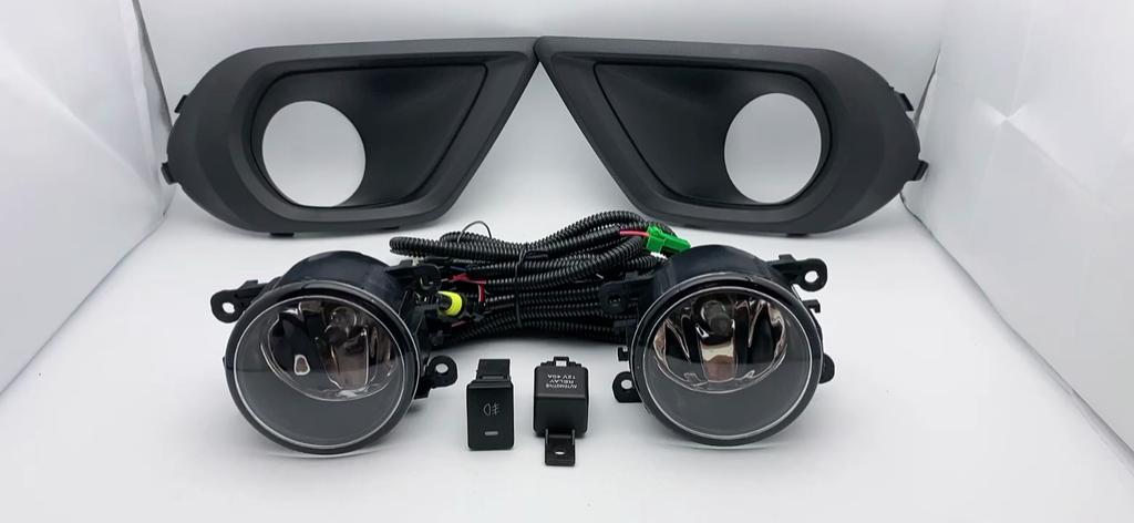 Fog Light Headlight Fog Lamp Cover Grill Bezel Switch Foglights Assembly for Subaru Forester 2014 2015 2016