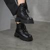 Johnature Genuine Leather Wool Boots Thick And Warm Women's Cotton Shoes Thick Soles Anti Slip Short Boots