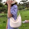 Yogodlns Vintage Dumpling Shoulder Bag for Women PU Leather Crossbody Bag Simple Solid Color Handbag Large Capcaity Hobo Bag