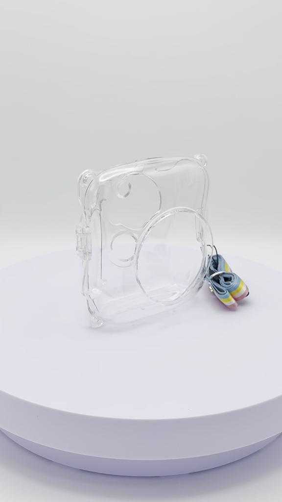 [Film Lab] Instax Mini 25/26+ Transparent Case Camera Protective Case with Strap CAA06