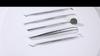 Dental Cleaning Tools Set Mouth Mirror Stainless Steel Tweezers Elbow Probe Dentists Instrument Teeth Whitening Dentistry