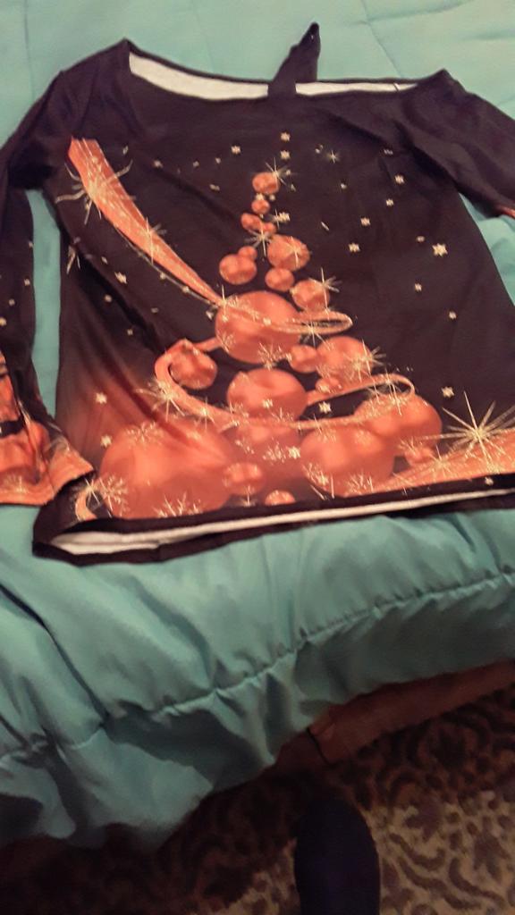 Cold Shoulder Christmas Tree Shirts 