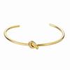 Titanium Steel Minimalist Infinity Knot Bracelets For Men And Women With 18k Gold Plating