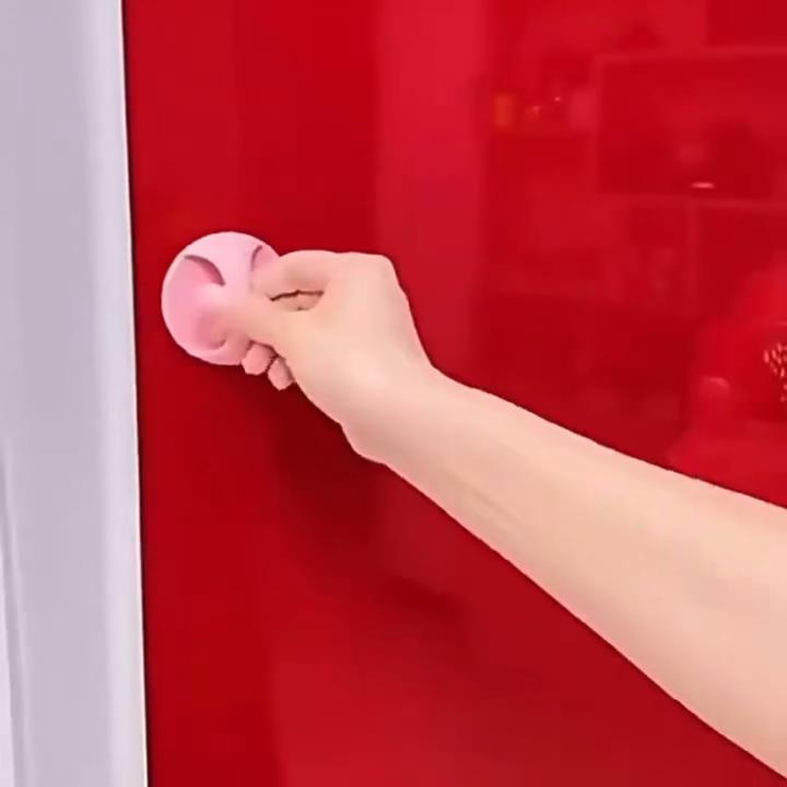 Self-Adhesive Auxiliary Door Handle Easy Grip Pull Handle for Drawers Cabinets Glass Windows Sliding Doors No Drilling Needed
