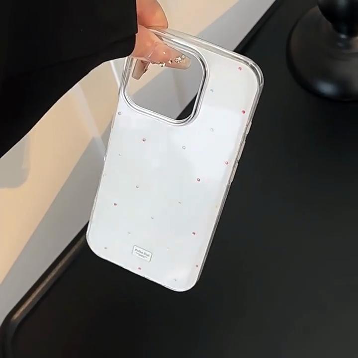 Husă Colorată cu Buline pentru iPhone 15 iPhone 16 Pro Max