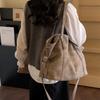 Vintage Kunstleder-Tragetasche Damen Übergröße Schultertasche mit verstellbarem Riemen und klassischem Design