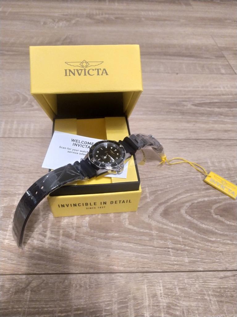 INVICTA Orologio da uomo Pro Diver 200M automatico in gomma nera