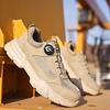 New Rotating Button Work Shoes Safety Sneakers Breathable Summer Male Boots Lightweight Indestructible Steel Toe Footwear