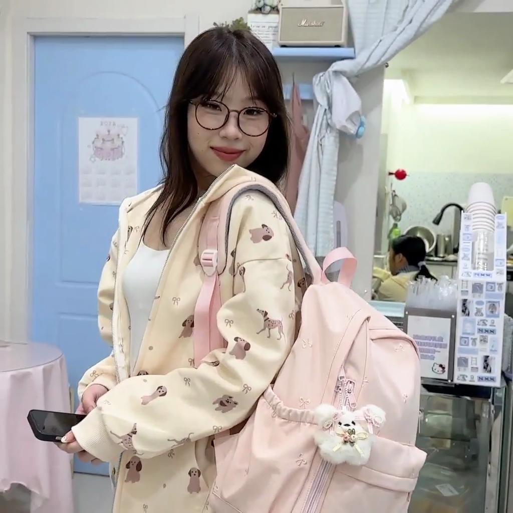 Mochila Escolar para Mujer con Estampado Mochila de Gran Capacidad