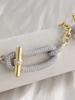18k Gold Plated Copper Zircon OT Buckle Necklace Bracelets Ring Earring For Women Party Banquet Jewelry Set Accessory