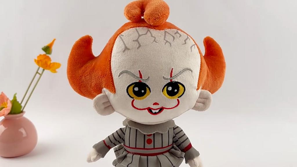 Chibi plyšová hračka Pennywise Film IT Hororový klaun Vycpávaná panenka Halloweenská sběratelská hračka Dárek