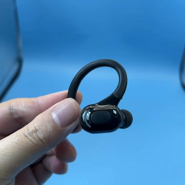 1PC Bluetooth 5.2 Wireless Earphone Ear Hook Mini Business Headphone HIFI Bass Noise Cancelling Sports Gaming Earbuds