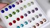 Yousheng 20 Pairs Women Ear Studs Set Shiny Cubic Zirconia Exquisite Concise Shining Multi-Color Decorative Stainless No Harm Zirconia Women Earrings