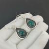 Natural Green Onyx Gemstone Earrings, 925 Sterling Silver Earring, Handmade Boho Silver Jewelry Dangle Earrings, Anniversary Gift