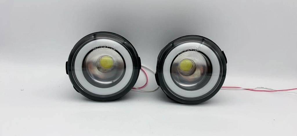 2PCS For Nissan X-Trail (T31) 2007 2008 2009 2010 2011 2012 Car H11 LED Fog Light Angel Eye DRL Daytime Running Light 30W 12V