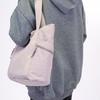 Men Women Large Capacity Tote Bag Commuter Shoulder Bag Solid Color Handbag