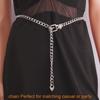 Style Metal Waist Chain For Women With Pearl Buckle Trendy Hip Hop Jewelry