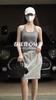 Johnature American Sexy Wool Racer Tops Summer Fashion Sleeveless Render Soft Simple Slim Tops