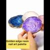 Resin Nail Art Palette Nail Gel Polish Mix Stir Plate Nail Tips Design Display Borad Square Round Heart Star Leaf Shape