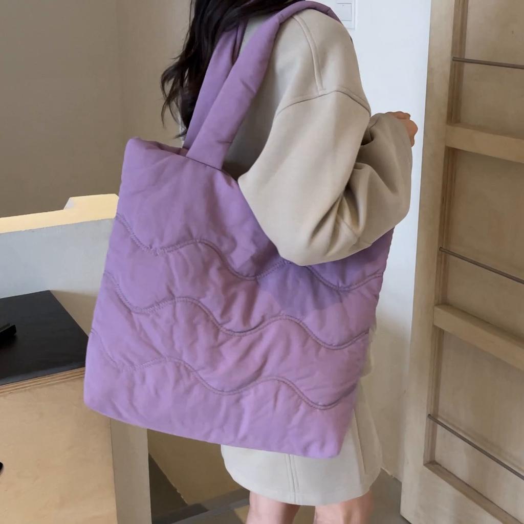 Women's Large Capacity Tote Bag Space Cotton Bag Shoulder Bag