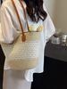 2025 New Woven Straw Tote Bag for Women,Beach Vacation Shoulder Bag,Fashion Commuter Purse for Summer
