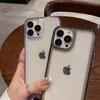 Luksusowe, odporne na wstrząsy, przezroczyste etui do iPhone'a 11 12 13 14 15 16 Pro Xs Max, obiektyw ochronny aparatu do iPhone'a XR 7 8 Plus, przezroczysta, miękka obudowa
