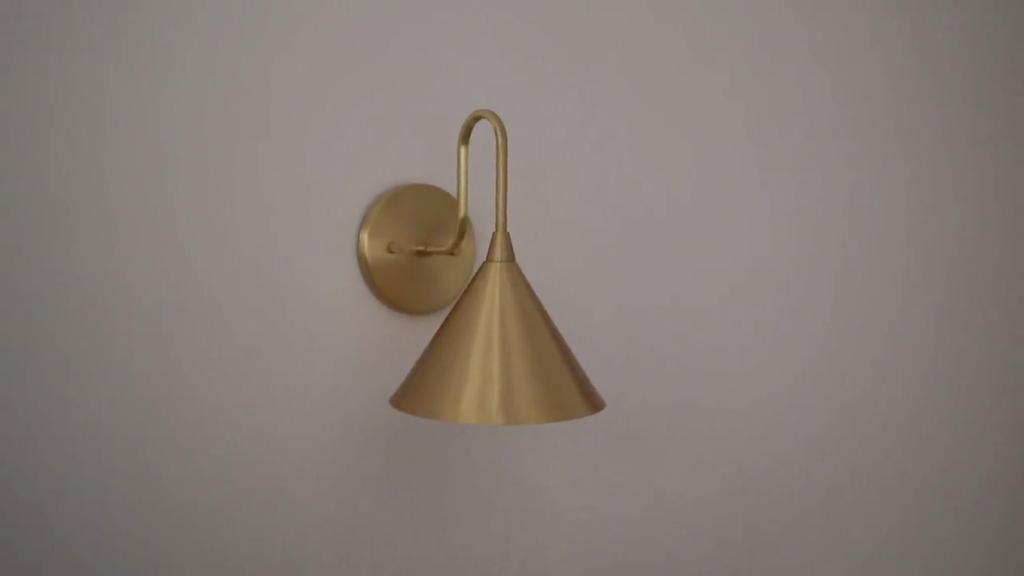 Handcrafted Brushed Brass Wall Lamp Artisan Elegance for Your Home