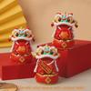 Chinese Style Resin Lion Figurine Home Decor For New Year Celebration Gift