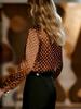 Spring and Autumn Elegant Versatile Polka Dot Women's Blouse