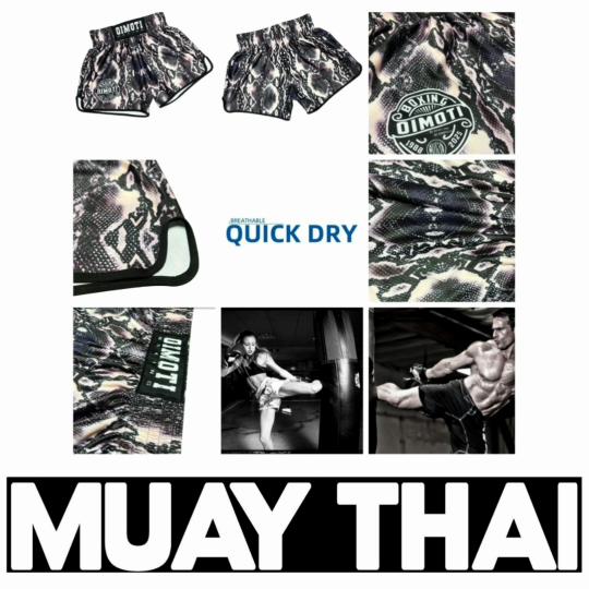 Snake Skin Leather Muay Thai Kickboxing Boxing MMA UFC Casual Shorts Gym Sport Unisex Men Women Workout Quick Dry Print Elastic High Waist Training