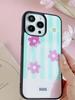 iPhone Case Resin Anti-drop Wear-resistant Suitable for HUAWEI Mate60pro Japan and South Korea Style Small Flowers