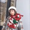 Christmas gift Japanese knitted wool scarf, female autumn and winter Korean version long thickened versatile scarf, trendy girlfriend