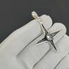 White TopazGemstone Silver Pendant In 925 Sterling Silver - Handmade Star Design, Everyday Wear Jewelry, Unique Artisan Designs Pendant Love Gift