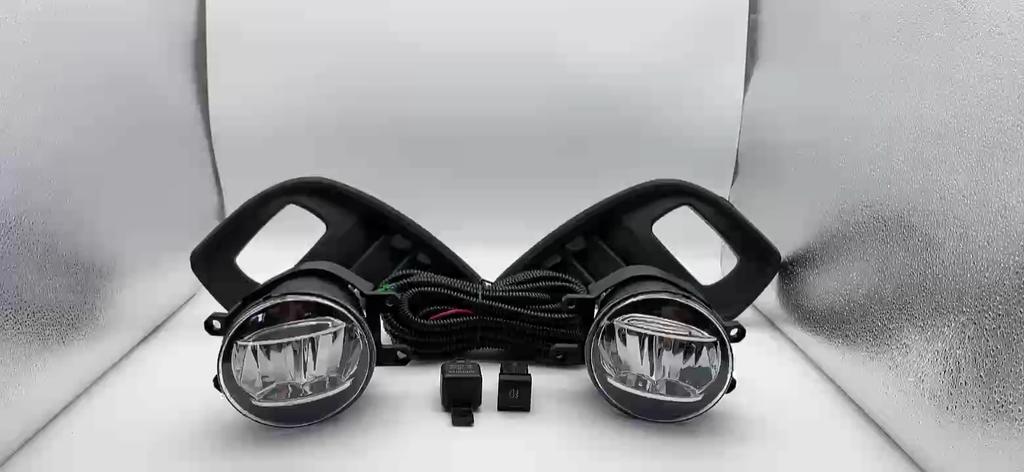 1 set Fog Lights Headlight  for Toyota HighLander 2019 2020 2021 Led  Fog lights Car Fog Lamp Kit With Harness Bulb Switch