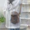 Commuter Kettle Shoulder Bag Women's Lightweight Outdoor Sports Mobile Phone Crossbody Bag Drawstring Small Square Bag