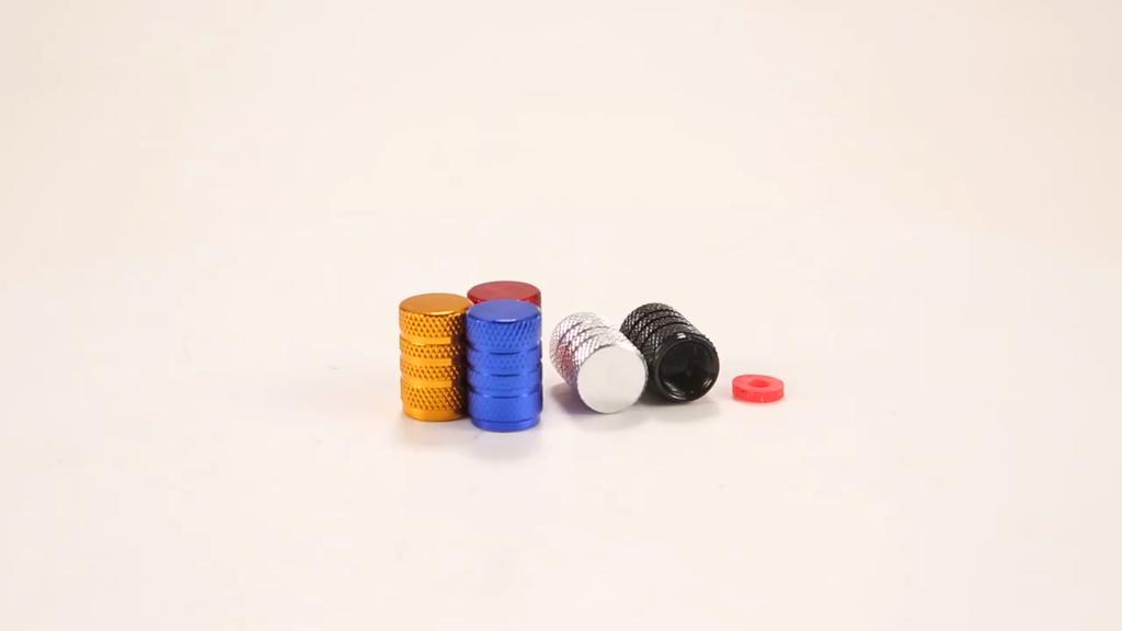 Tire Valve Cover, Universal Tire Wheel Valve Cover, Rolled Flower Tire Valve Cover Aluminum Alloy Dustproof Tire Cap Accessories