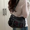 Shoulder Bag Denim Crossbody Bag Women Commuter Handbag