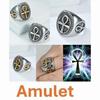 Key Life Ring Ancient Egypt Egyptian Ankh Eternal Life Cross Amulet Talisman Protect Health Jewelry Charming Accessories